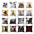 Tokyo Revengers Cushion Cover Anime Floor Pillow Case for Living Room Pillowcase Home Decor 45x45cm. 