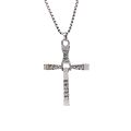 【They all say it looks good】Temu Niche Cross Men's Necklace Hip Hop Diamond Pendant Trendy All-Match Pendant. 