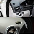 Dashboard Dash Heater Ac Air Vent Round for Mercedes-Benz C-Class W204 Black. 