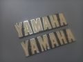 Yamaha Y80 Fuel Tank Side Emblem Monogram Set Vintage Bike Antique model  (1pair) R/L Made In japan. 