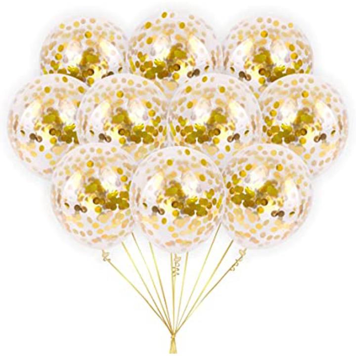 5pcs Confetti Balloons, Happy Birthday Balloons for Birthday Decoration as Birthday accessories