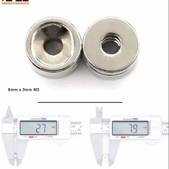 2pcs NdFeb N35 10*3-3mm Round Countersunk Ring Magnet Rare Earth Neodymium Magnet 10m