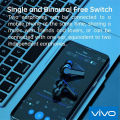 【COD+Ready Stock + FREE Shipping 】 VIVO TWS M19 bluetooth earphone 5.3 Waterproof Wireless Headphone 9D Stereo Sports Earbuds LED Microphoe. 