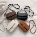Trendy Saddle Shoulder Bag Women PU Leather Crossbody Bag Simple Solid Color Flap Messenger Bag Designer Handbags Pouch. 