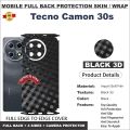 TECNO CAMON 30S FULL BACK 360 premium Protection Skin Wrap full cover Premium Quality. 