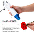 220V 300W Hot Air Heat Gun - Handheld Mini Electric Heat Tool Sealer, Multi-Function Portable Blower for DIY Craft Embossing, Shrink Wrapping, and Clay Craft. 