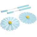 Techmanistan Random Color - Silicone Cover Sippers with Straws Set, 2 Pcs Cover & Sip Set, Silicone Sipper Set. 