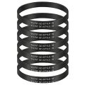 6 Pieces Replacement Vacuum Cleaner Knurled Belt Compatible for Dirt Devil Style 15 Upright Vacuum Cleaner. 