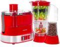 Geepas 4-in-1 multi-function food processor (Model-GSB9990) | electric blender juicer, 2-speed with pulse function & safety interlock | 800w |juicer, blender, mixture & coffee mill included- assorted | RED. 