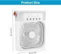 Portable Air Conditioner Fan,900ML Personal Air Conditioner with Ice Tray,5in1 Timming Evaporative Air Cooler,Cooling Fan with 7 Colors Light, 5 Sprays,3 Speeds,Ac Fan for Small Room,Office,Car,Camp. 
