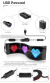 Car LED Matrix Pixel Panel Bluetooth USB 5V -  RGB Pattern  Scrolling Text Board Windshield Advertising Screen Bluet- Waterproof Mobile App Programmable Flexible Screen Display Animation Led Car Sign for Shop Ad -Text Animation Display. 