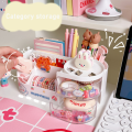 Compact Stationery Holder Innovative Stationery Storage Large Capacity Storage Box Cute Pen Holder Creative Stationery Organizer. 