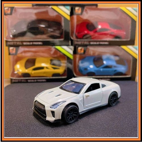 1:43 Scale Diecast Car Model High Simulation Sports Car Vehicle Collections Nissan GTR / Lamborghini/ Bugatti / Toyota Supra/ Porsche/ Ferrrari