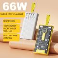 22.5w CyberPunk Style Power Bank with 20,000 mAh  10,000 mAhFor All your Apple iphone  and & other smartphone Devices 20000mAh Power Bank Phone External Battery Protable Fast Charge Powerbank Smart Chip Mlutiple Interfaces Type-c/USB Blackate. 