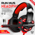 RGB Wired Gaming Headset – 3D Surround Sound, Noise-Canceling Mic, Soft Earmuffs, Multi-Platform Compatible for PC, PS4, Xbox, Laptop. 