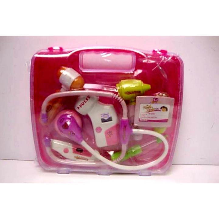 Doctor Set Pretend Play Toy with Light Sound Effects, Pink