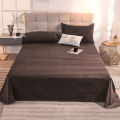 Plain Velvet Bed Sheet Single/Double For Room And Bed Design By Luxe Dream. 