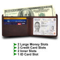 Slim and Minimalist Leather Wallet For Men. 