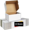 Shipping Boxes, White Corrugated Cardboard Packing Small Mailer Box for Mailing Business Packaging, Gifts, Decorations, White Kraft (5 x 4 x 2.5 inch). 
