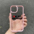 【2023NEW】Funny I Love My Hot Girlfriend Phone Case for iPhone 13 14 12 11 Pro Max Mini X XR XS Max 7 8 Plus Couple Silicone Paired Covers. 
