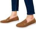 Stylish Suede Loafers for Men | Comfortable Slip-On Casual Shoes with White Sole - Ideal for Daily Wear. 