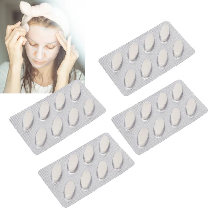 32pcs/set Collagen Face Mask Capsules Effervescent Tablets for DIY Natural Fruit Vegetable Facial Mask Maker Accessory Skin Care
