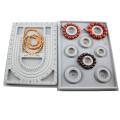 BEERIS 2Pcs Bead Design Board Bracelet Design Board Flocked Bead Board Necklace Beading Jewelry Organizer Tray DIY Jewelry Making Tray. 