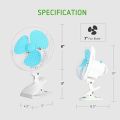 FEIDIAO 220V Table/Clip/Wall Fan 8 inch. 