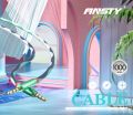 Ansty AU-013 Aux Cable - 1M Length, Metal Shell, 3.5mm-3.5mm Connector. 