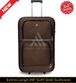 AH Soft Side Suitcase Quality Extra Large Pocket Style (28 Inch) Luggage | Durable Extra Large Travel Trolley Suitcase | Strong Zippers With Lock. 