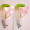 New Intelligent Energy Saving Sensor Color Changing Lamp LED Night Lamp Green Plants on the Wall Romantic Colorful Home Decor Baby room. 