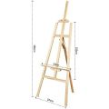 Premium Artist Wooden Easel Stand 5 FEET (150 cm) with Angle and Height Adjustment for Canvas Painting Display. 