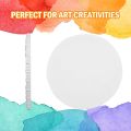 Painting Canvas Round Imported - White Size Diameter 20cm, 30cm, 40cm, 50cm, 60cm, 70cm, and 80cm Canvas for Painting. 
