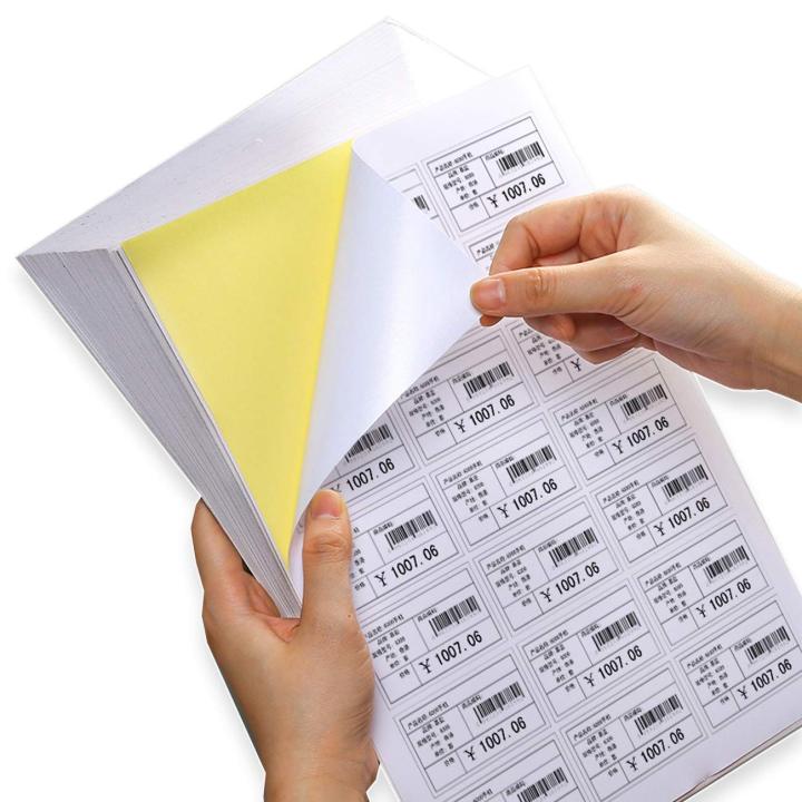 Premium A4 Size High Glossy Self-Adhesive Sticker Paper (135g) - Pack of 50 Sheets