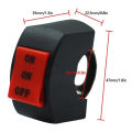 3 Points Switch Universal Motorcycle Switch ON/ON/OFF Handlebar Headlight Fog Spot Light Switch - Universal Fitment - Bike Accessories. 