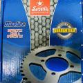 Chain sprocket kit/chain grari set 70 cc. 