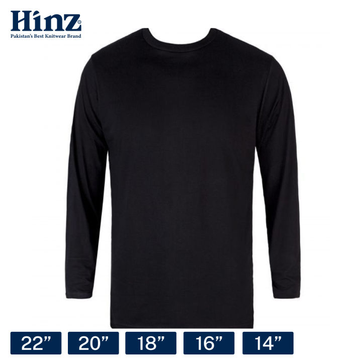 Hinz Youth Essential Round Neck Unisex Top (Full Sleeves) Combed Cotton Interlock