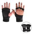 New 1 Pair Hand Palm Protector Training Gloves for Men and Women Exercise Pull Ups Cross Training Fitness WODs (Black), Weight Lifting Gloves Full Palm Protection Extra Grip Weightlifting Gloves Sport Supplies for Sports Gym. 