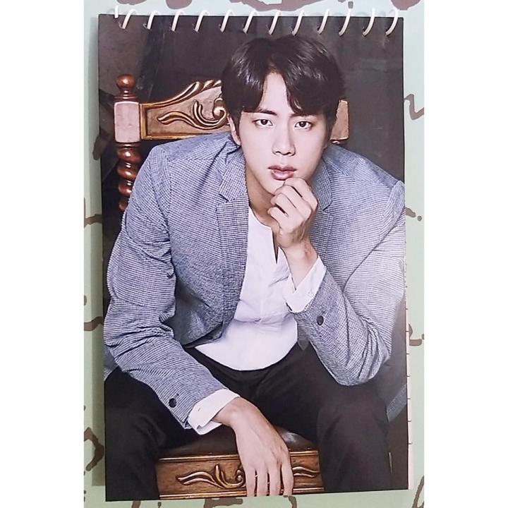 BTS JIN NOTEBOOK(FREE PHOTOCARD INCLUDED) CUSTOMIZATION AVAILABLE