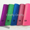 Onefly Wholesales Dropshipping Leather Supplier Fine Glitter Faux Vinyl Leather Fabric Sheets For Earing Buttons Bow DIY GM3006A. 