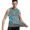 Ionic Shaping Vest Men's Sports Skin-tight Vests Fast Dry Breathable Slim Sleeveless Elastic Vest Fitness Top. 