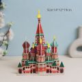Cartoon Castle Building Model Paper Cardboard 3D Jigsaw Puzzle For Kids Handmade DIY Educational Toys Gifts. 