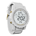 18K Ronaldinho Watches Men's Carbon Gold Digital Watch, Black/Gold/Gold Accents. 