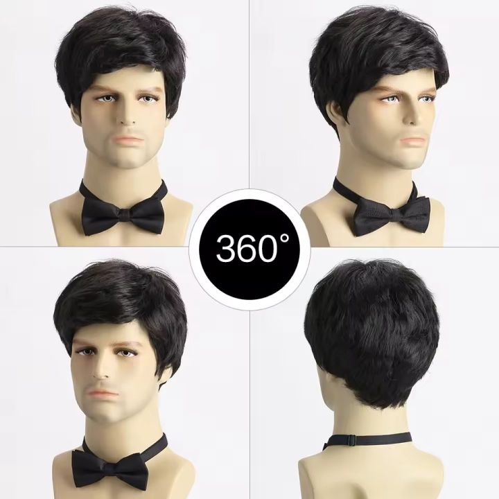 Synthetic%20Hair%20Wigs%20Short%20Black%20Cute%20Boy%20Cosplay%20Wig%20Natural%20Faux%20Hair%20Fiber%20-%20Image%203