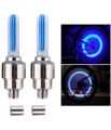 2Pcs Motion Activated Glow Bike Flashlight Car Motorcycle Tire Valve Caps Wheel Light Accessory LEDs. 