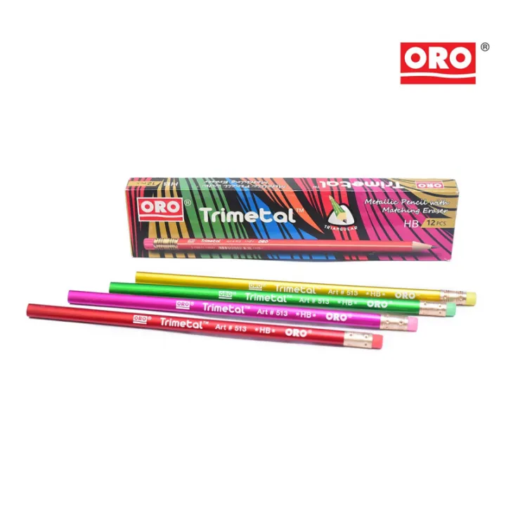 ORO%20Trimetol%20Lead%20Pencil%20with%20Eraser%20-%2012Pcs%20Pack%20-%20Image%204