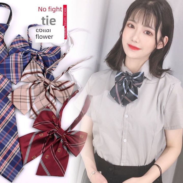 New Product Girls Short Uniform Plaid Academy Style Tie