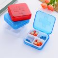 Mini Medicine Box Holder Organizer Container Pill Cases , travel 4 grid box, medicine box, portable box, Mini Pill box. 