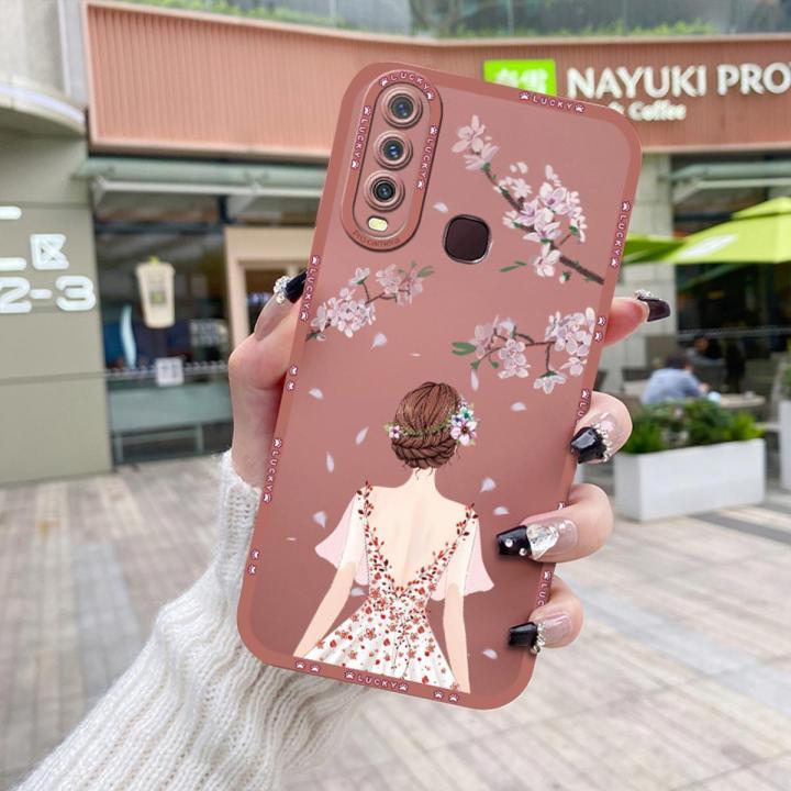 dienya For vivo y15 Case Fashion Popular Girl Patten New Design Soft Rubber Casing Full Lens Back Cover Camera Thin Pattern Protect Shockproof Cases