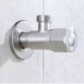 Stainless Steel Angle Valve SUS304 Kitchen Bathroom Toilet Water Faucet Shut Off 1/2" Valve for Hot and Cold Water Mixer. 